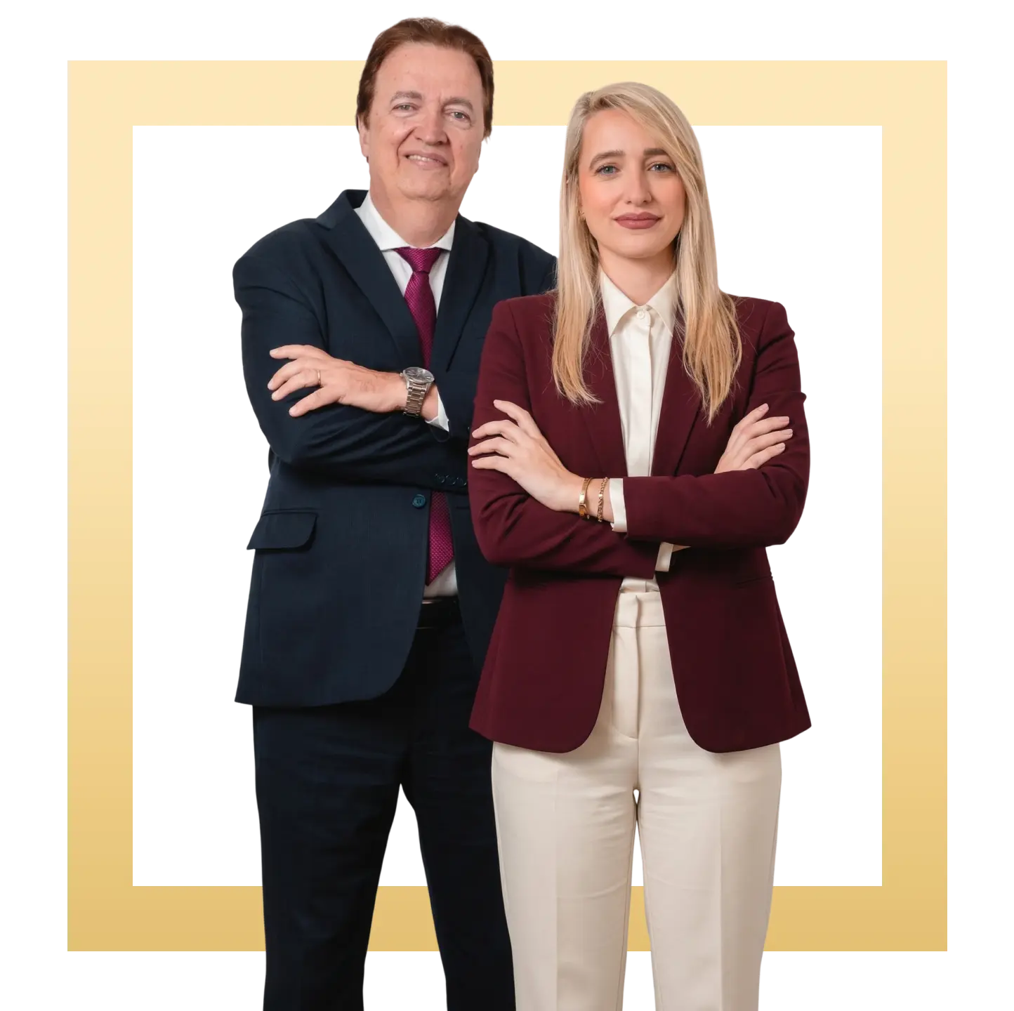 Dr. Celso Gioia e Dra. Mariana Gioia em retrato institucional